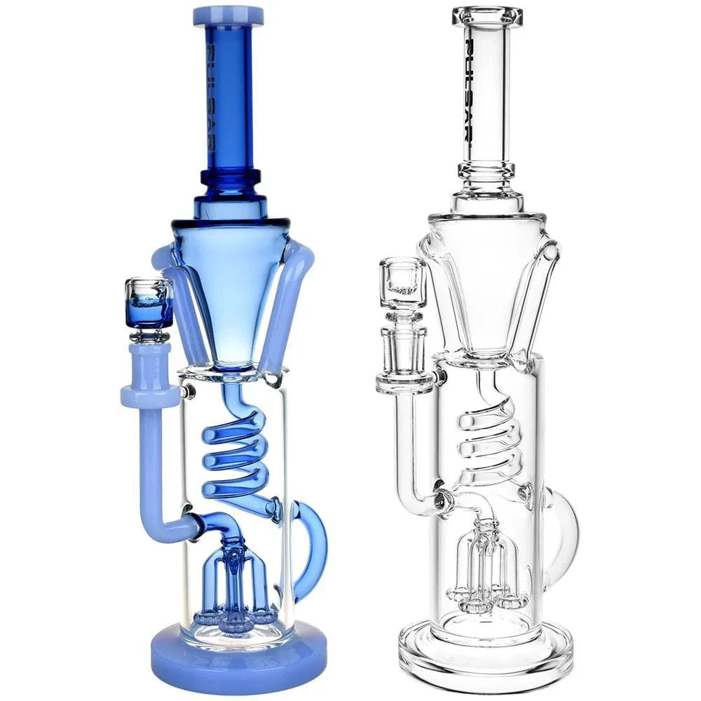 Pulsar Bong Twister Glass Recycler Bong