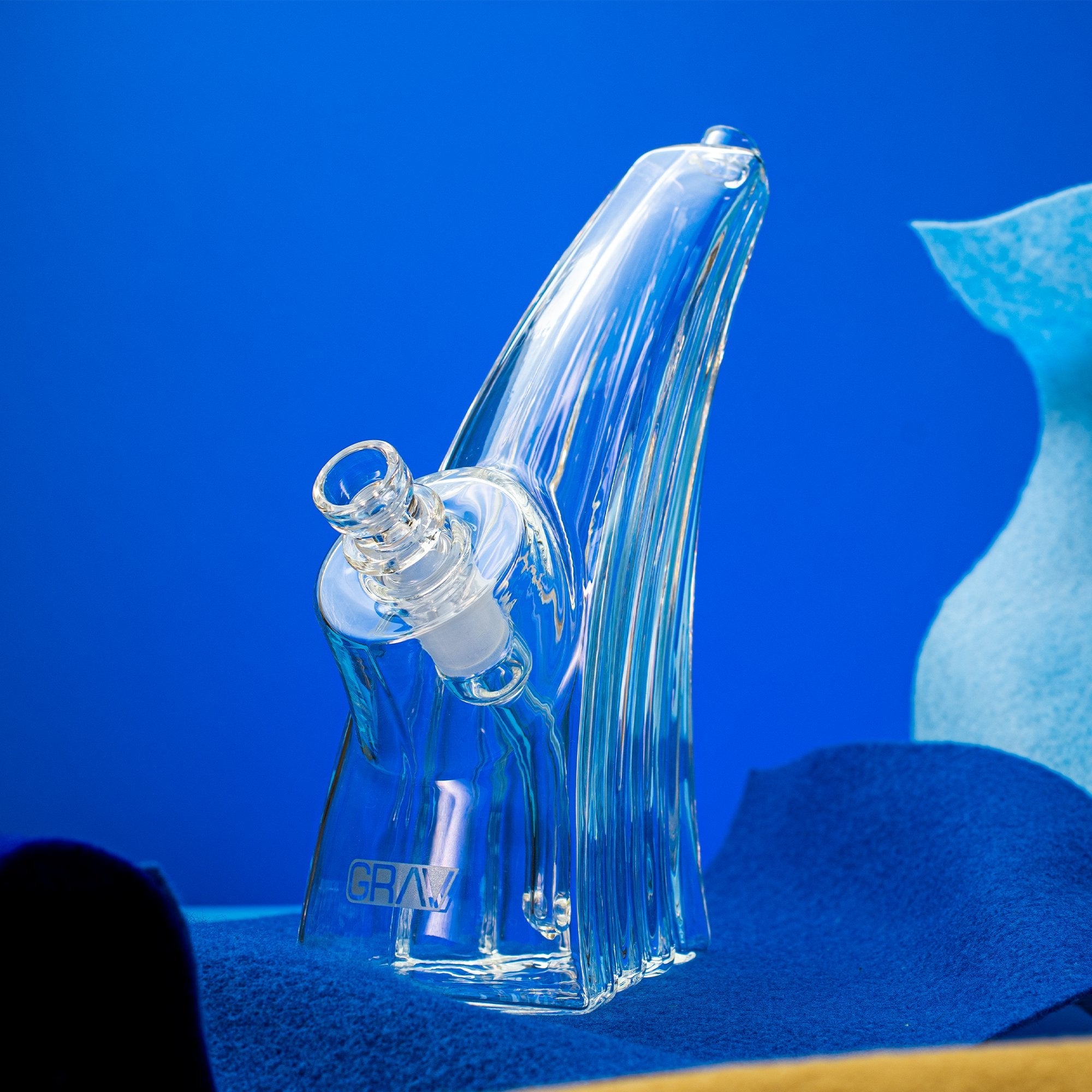 Wave Bubbler Grav Bong Fat Buddha Glass