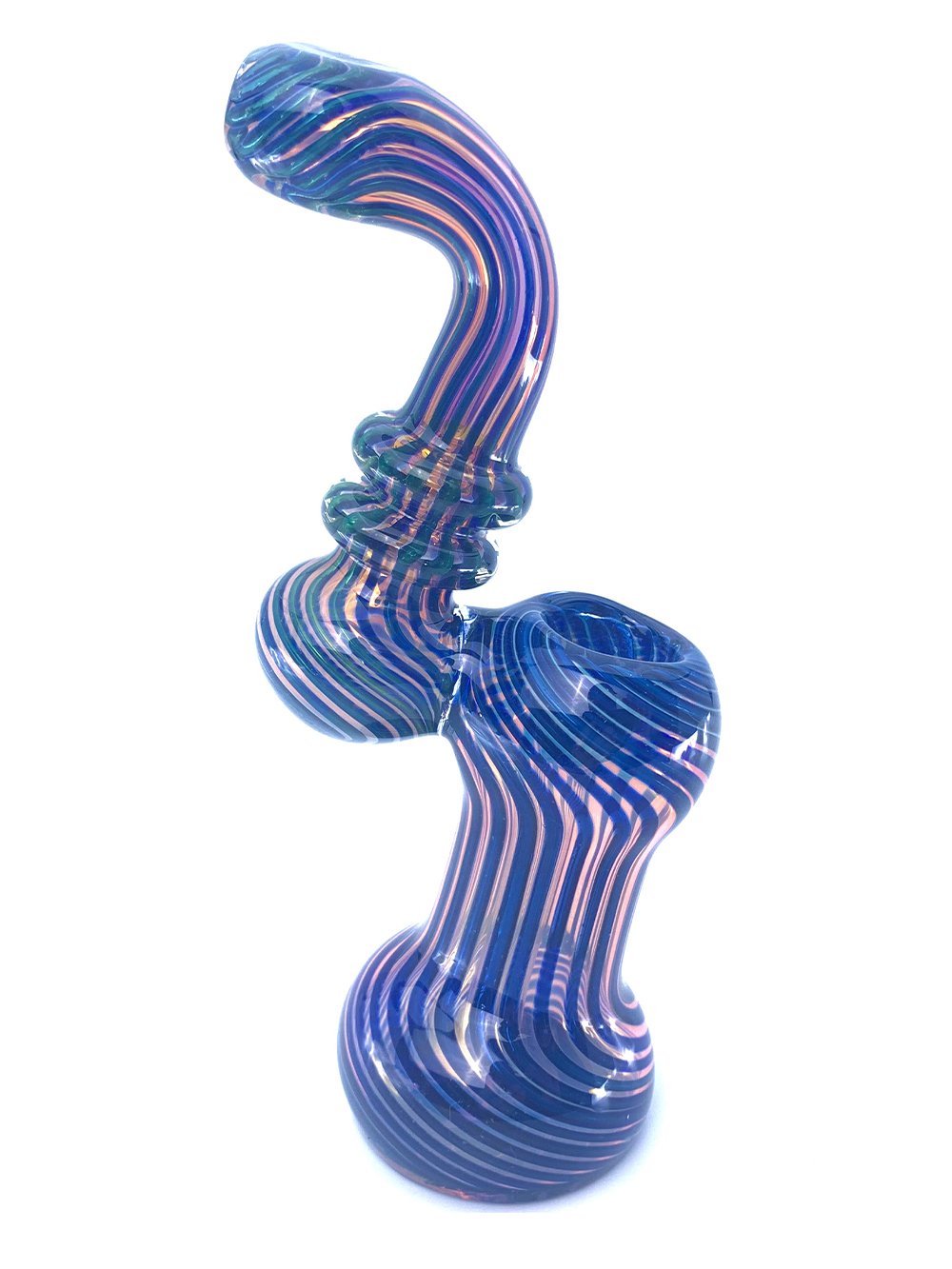 Golden Glass Bubbler Fat Buddha Glass