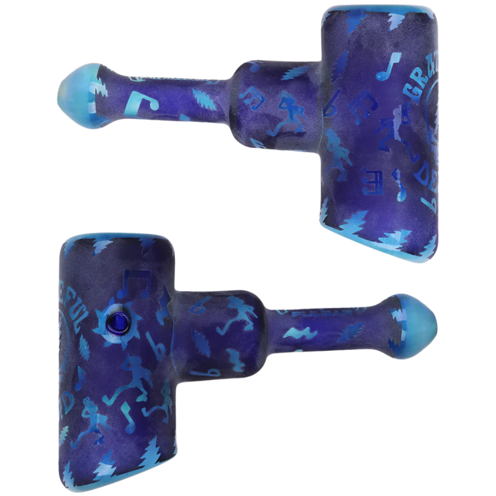 Pulsar Bubbler Grateful Dead Etched Hammer Bubbler