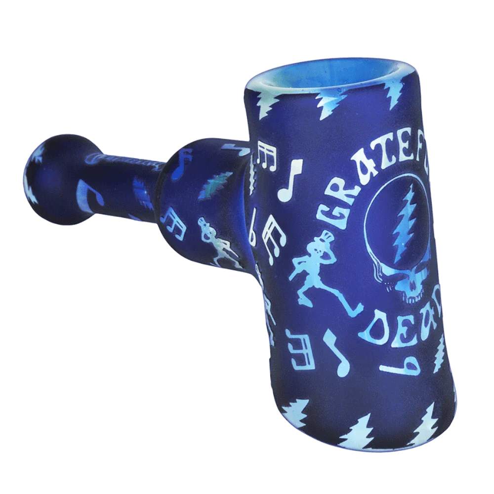Pulsar Bubbler Grateful Dead Etched Hammer Bubbler