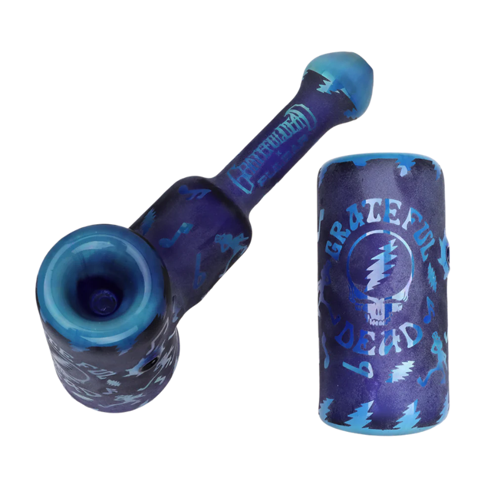 Pulsar Bubbler Grateful Dead Etched Hammer Bubbler