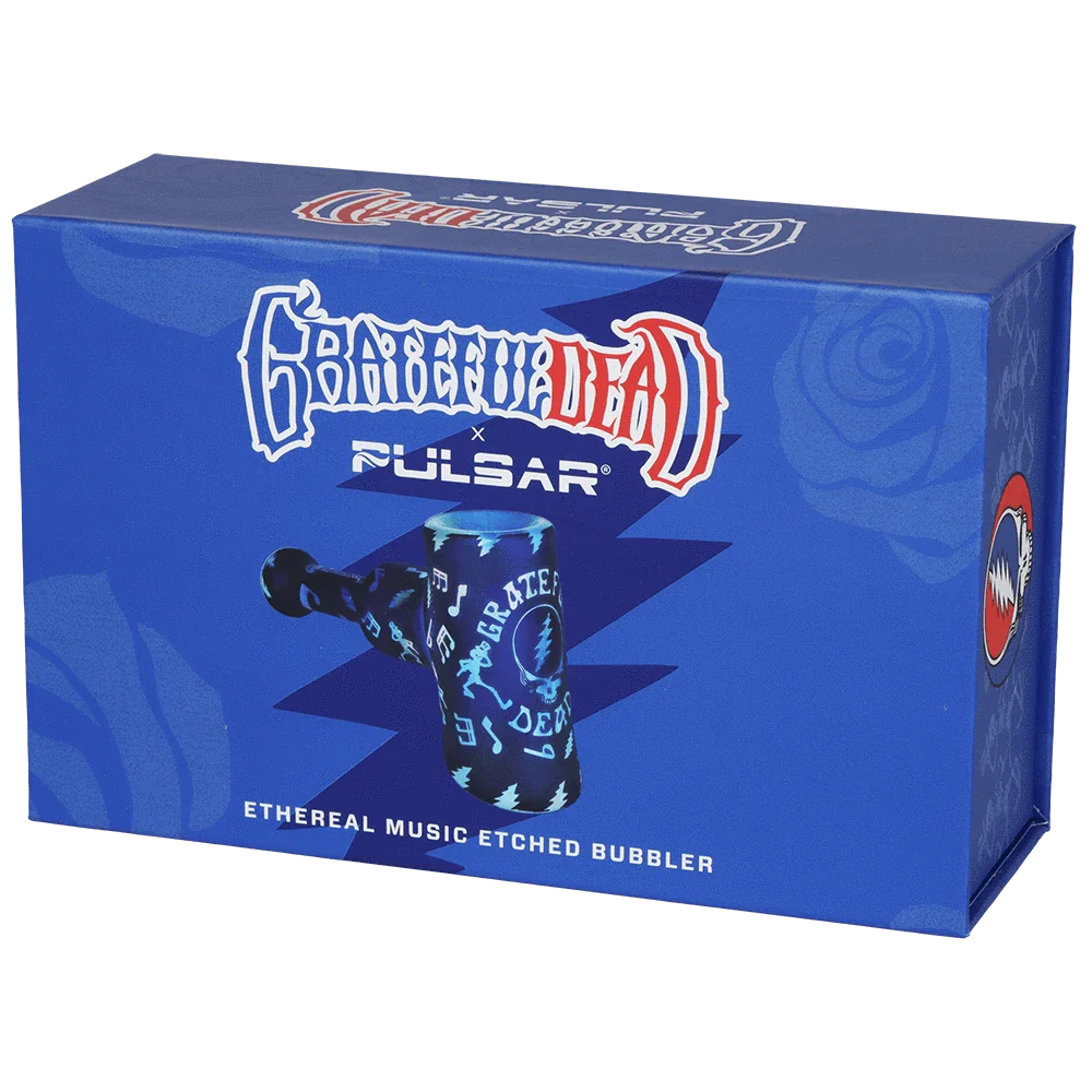 Pulsar Bubbler Grateful Dead Etched Hammer Bubbler