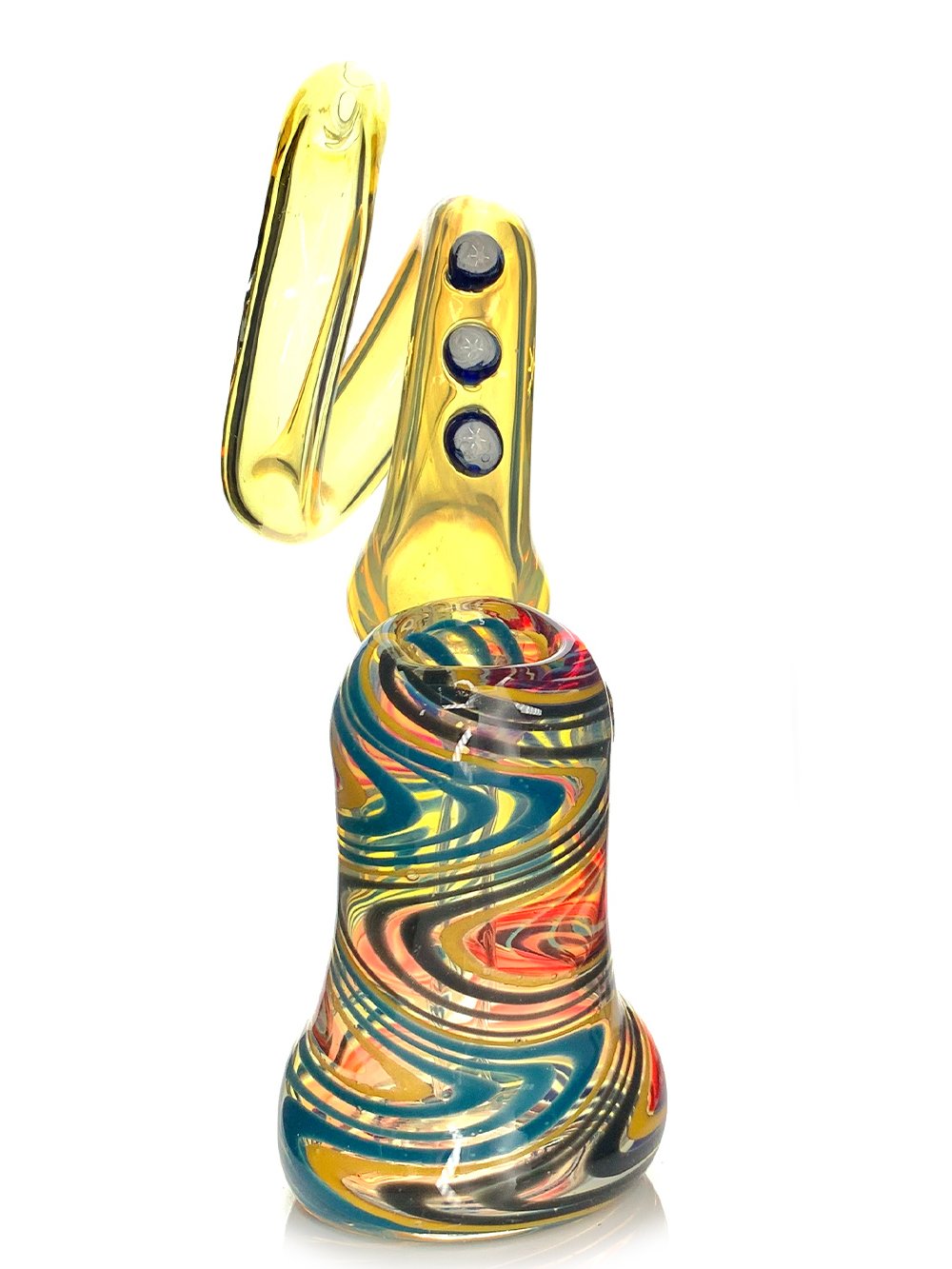 Twisted Bubbler Fat Buddha Glass