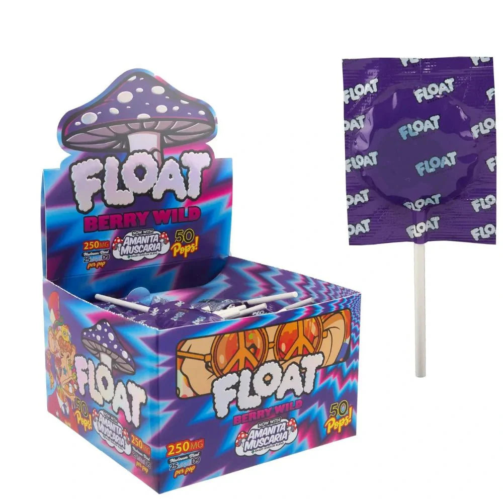 Float Consumable Berry Mushroom Lollipops (5pc)