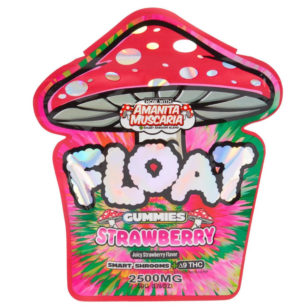 Float Consumable Mushroom Gummies Strawberry (10pk)