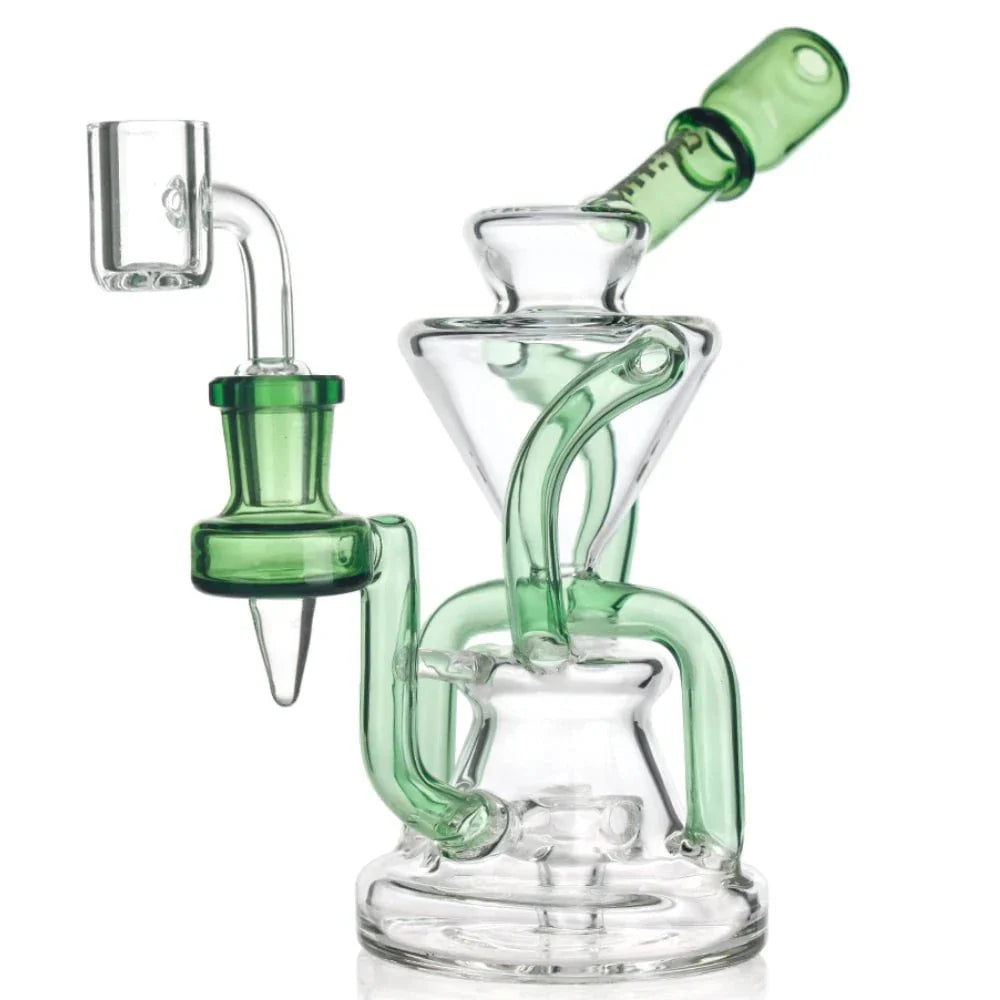 HITTN Green Twist cyclone Recycler Dab Rig