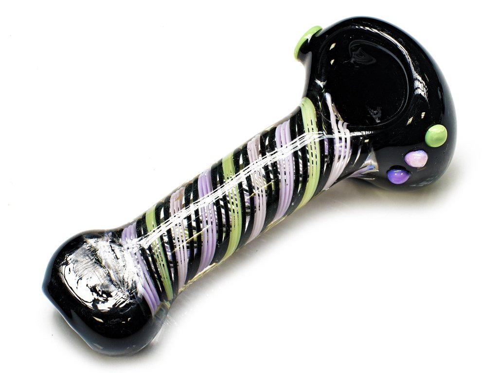 3 Color Slyme Glass Pipe Fat Buddha Glass