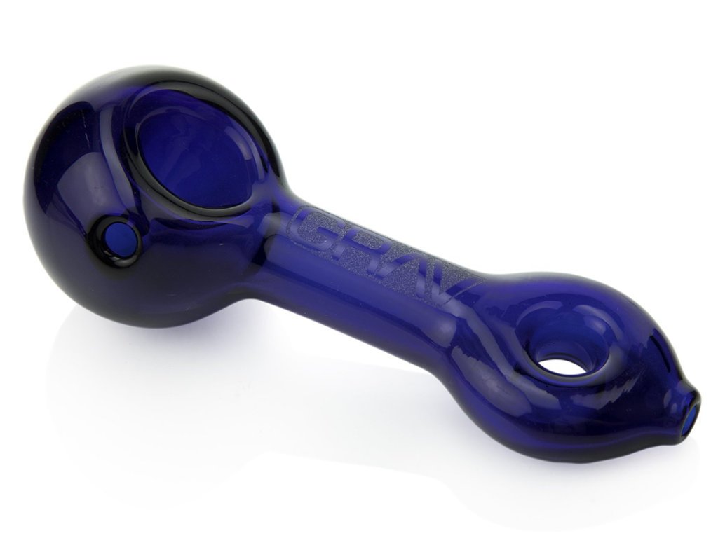 Grav Pipe Blue Grav Mini Fat Buddha Glass