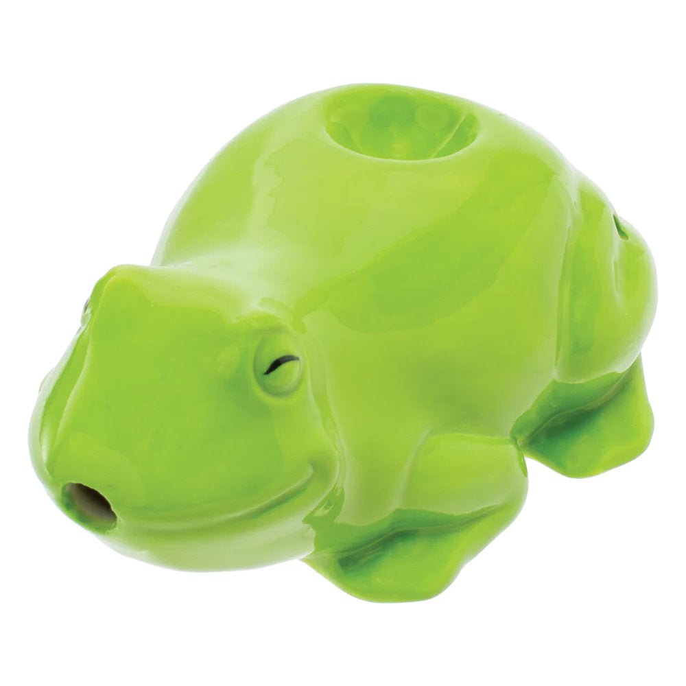 Fat Buddha Glass Pipe Ceramic Frog Pipe