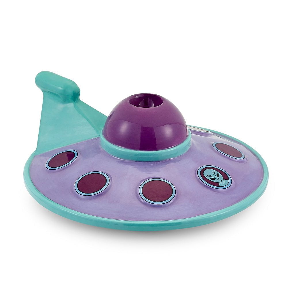 Fat Buddha Glass Pipe Ceramic Spaceship Pipe