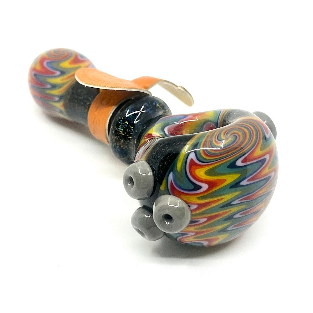 Cheech Glass Pipe Dichroic Wig Wag Pipe