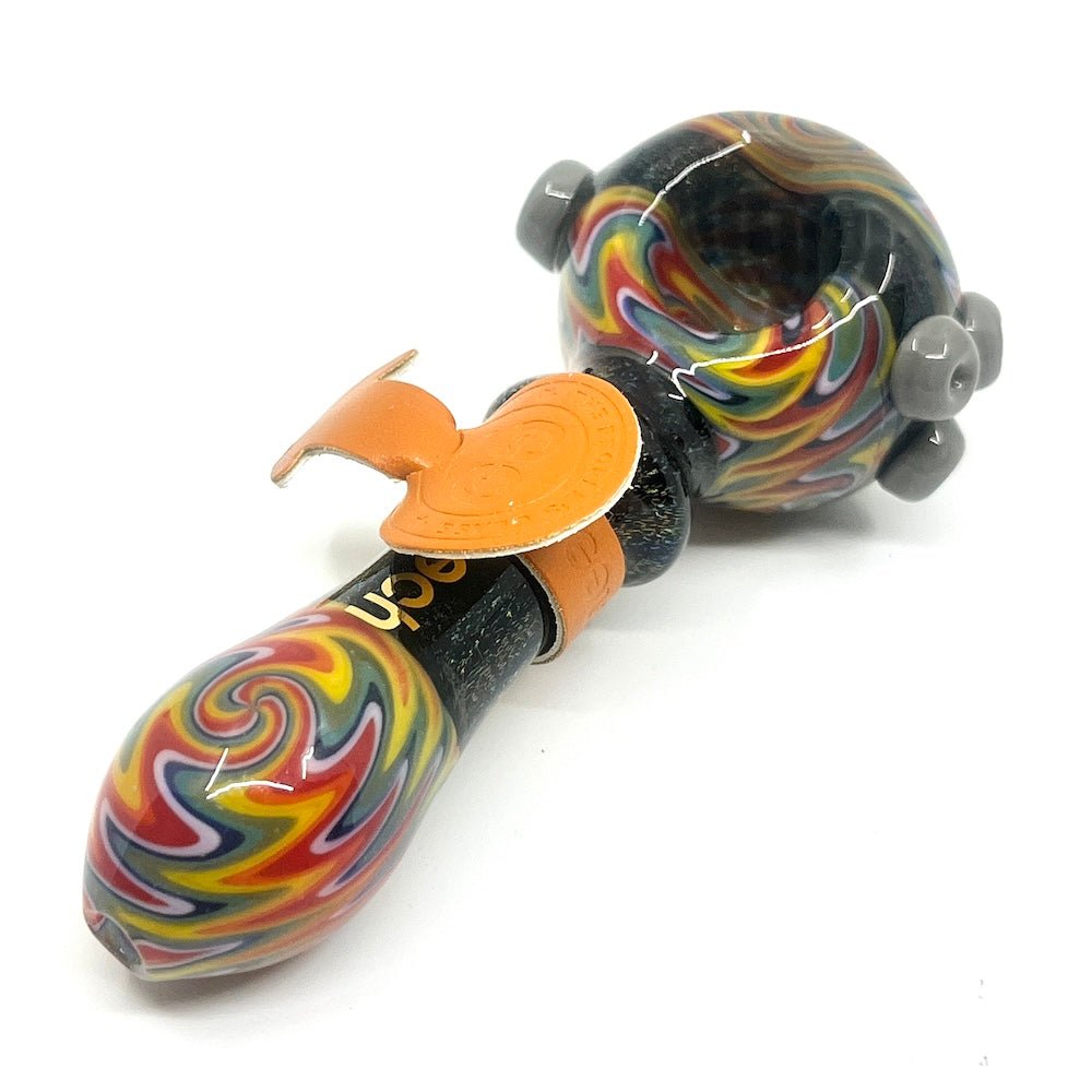Cheech Glass Pipe Dichroic Wig Wag Pipe