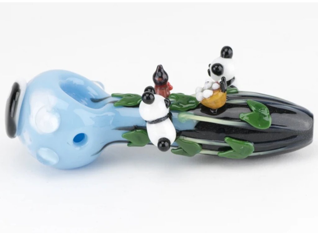 Climbing Pandas Pipe Fat Buddha Glass