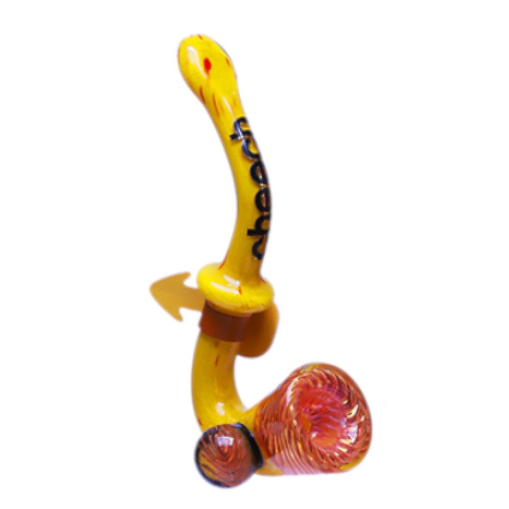 Cheech Glass Pipe Fumed Marble Sherlock Pipe