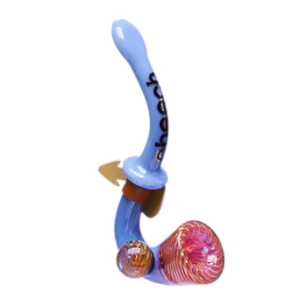 Cheech Glass Pipe Fumed Marble Sherlock Pipe
