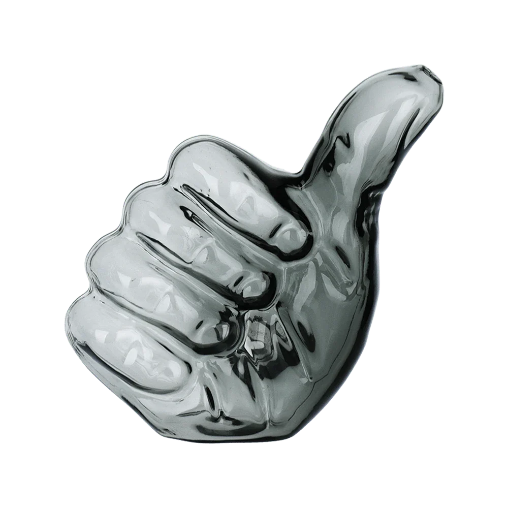 Pulsar Pipe Gray Thumbs Up Glass Pipe