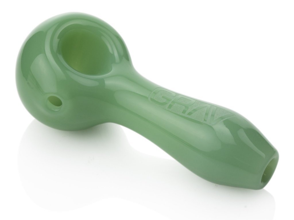 Amber Grav Classic Pipe Fat Buddha Glass