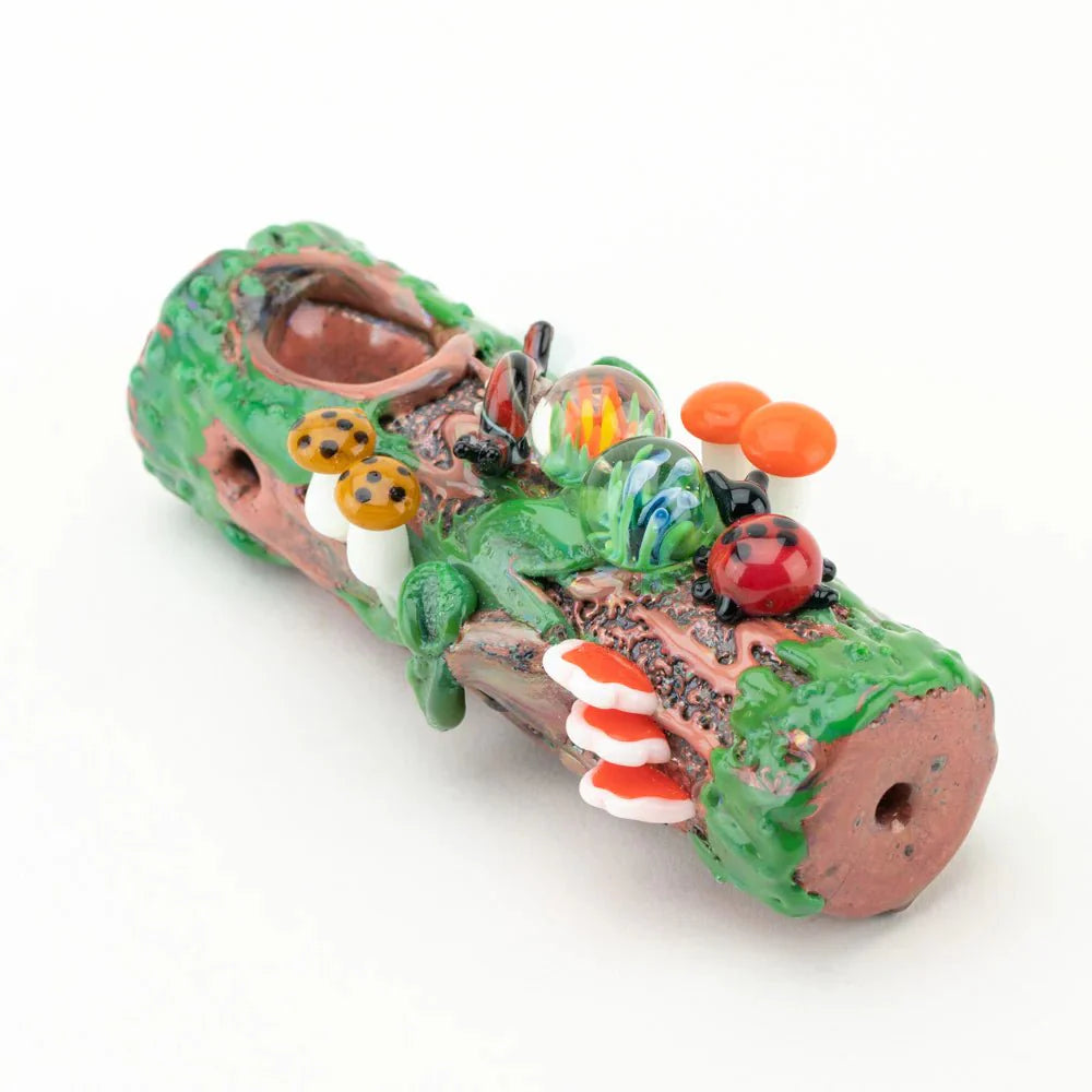 Empire Glassworks Pipe Mossy Log Pipe