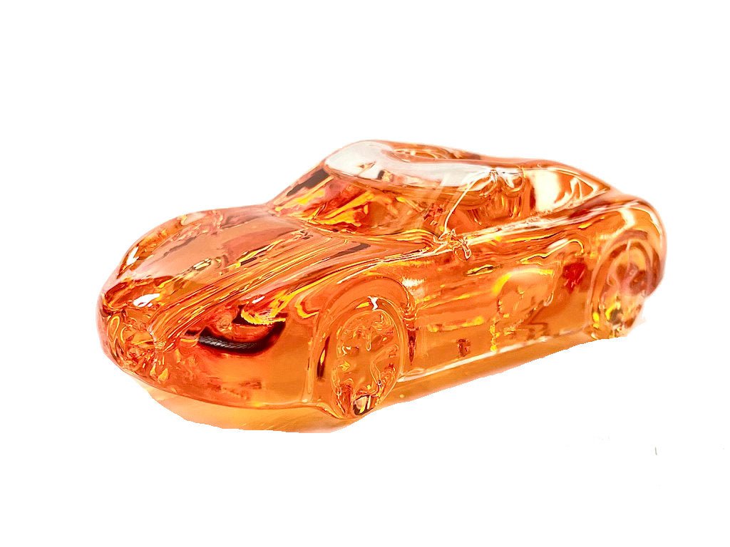 Fat Buddha Glass Pipe Orange Freezable Car Pipe
