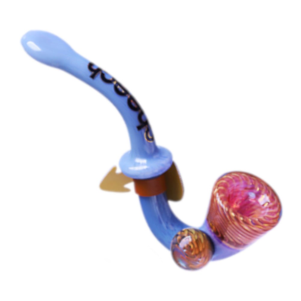Cheech Glass Pipe Purple Fumed Marble Sherlock Pipe