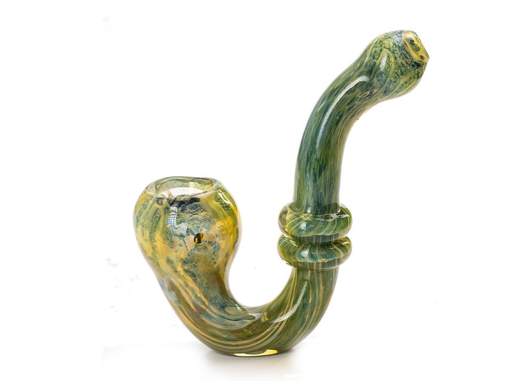 Fat Buddha Glass Pipe Purple Haze Glass Sherlock Pipe