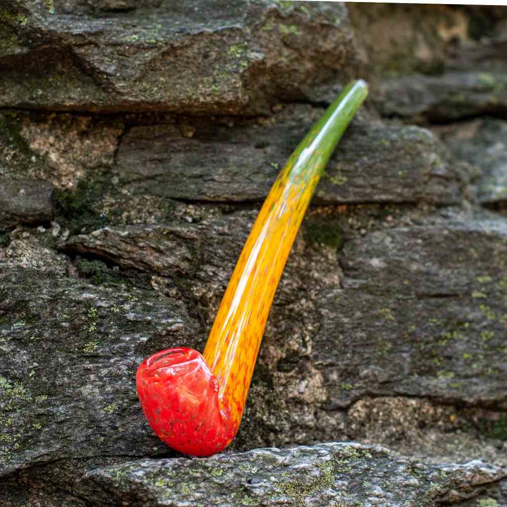Fat Buddha Glass Pipe Rasta Gandalf Pipe