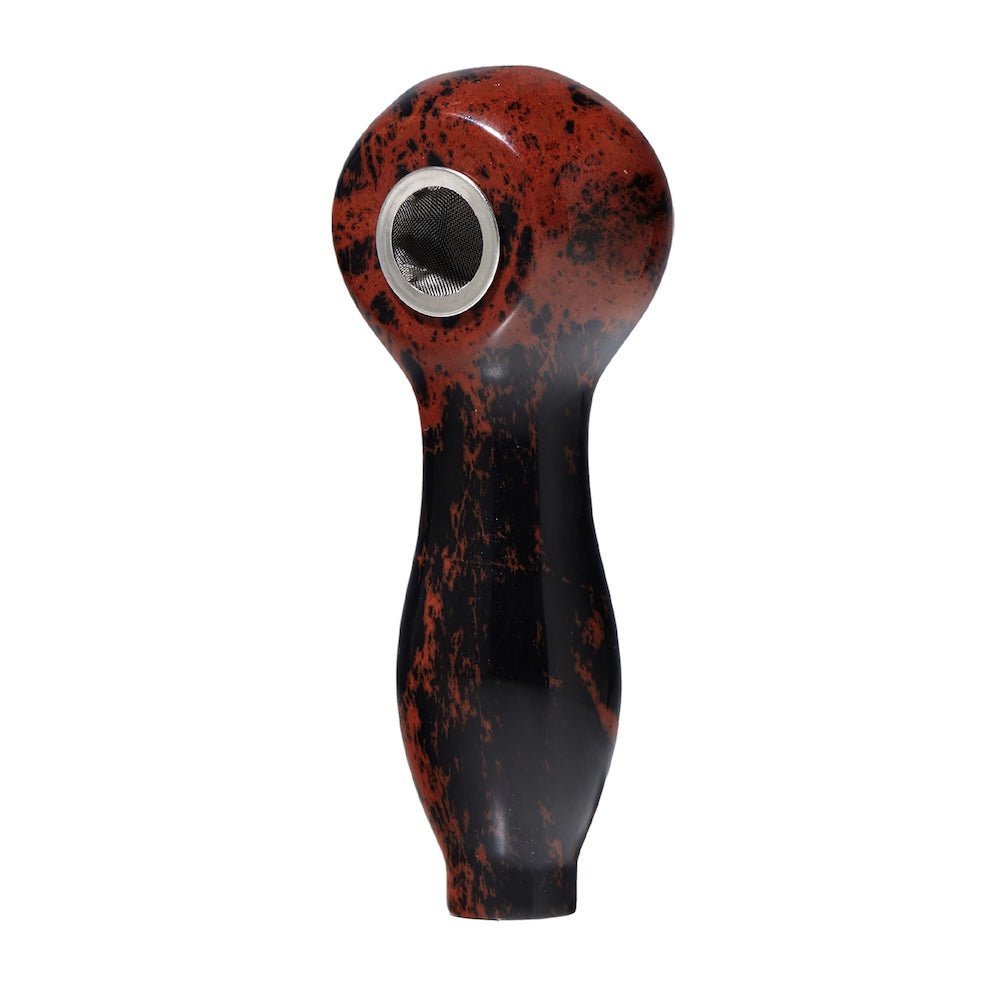 Astral Project Pipe Red Obsidian Gemstone Spoon Pipe