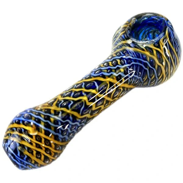 Fat Buddha Glass Pipe Woven Built In Screen Pipe