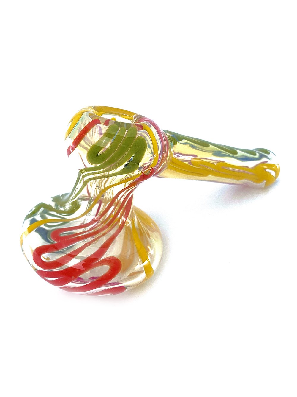 Rasta Mini Hammer Bubbler Fat Buddha Glass