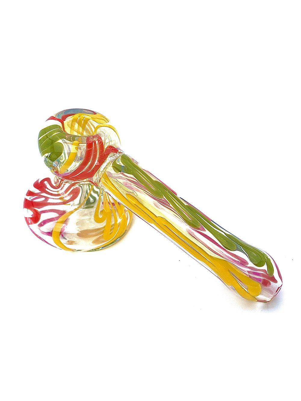 Rasta Mini Hammer Bubbler Fat Buddha Glass