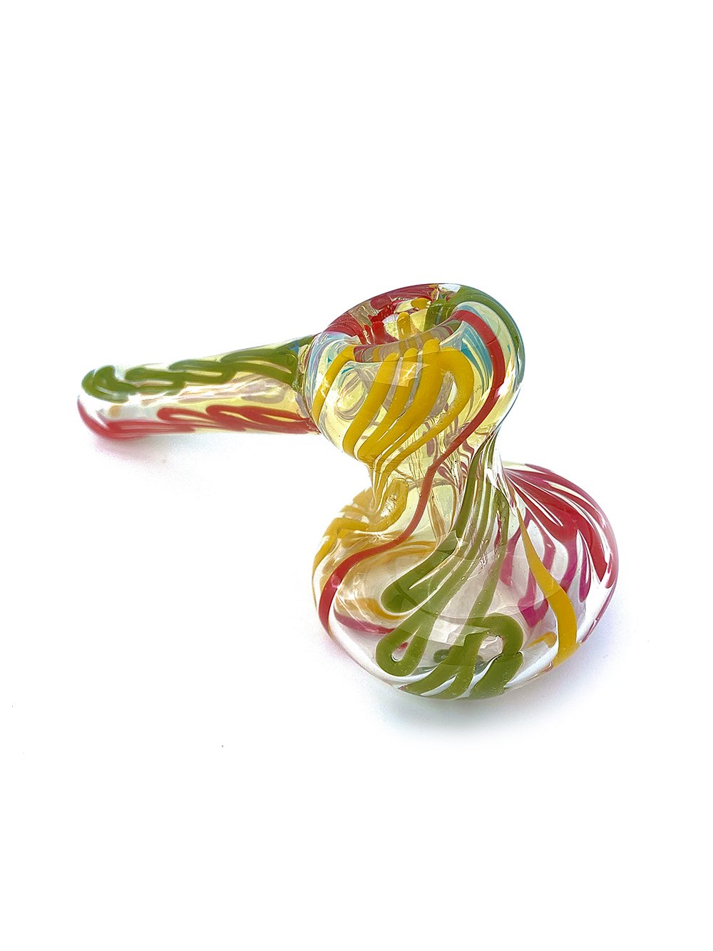 Rasta Mini Hammer Bubbler Fat Buddha Glass