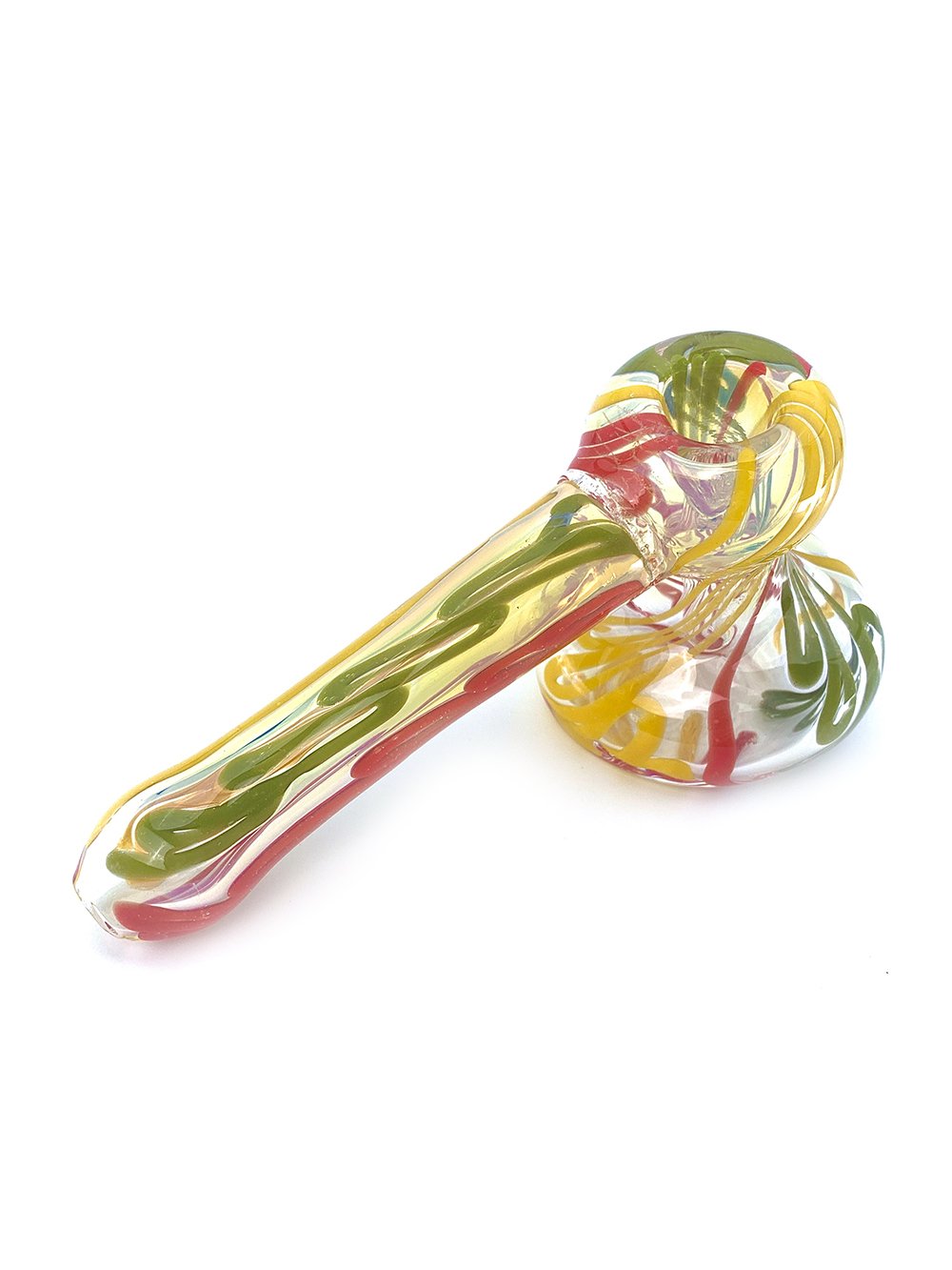 Rasta Mini Hammer Bubbler Fat Buddha Glass